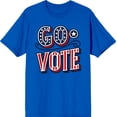 thumbnail image 3 of Go Vote! Adult Royal Blue Crew Neck Short Sleeve Tee-XL, 3 of 4