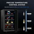 Ecojoy 8 Bottle Wine Cooler Refrigerator，Freestanding Small Wine Fridge