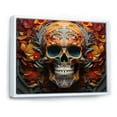 thumbnail image 2 of Designart "Skull magic Rest Geometric II" Modern Floater Framed Canvas Art Print, 2 of 7
