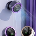 thumbnail image 2 of Cateissary Mini ventilador recargable portátil ajustable niebla fácil de limpiar inteligente pantalla LED ventilador eléctrico Electrodomésticos blanco Batería de 4000 mAh, 2 of 6