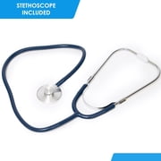 Primacare DS-9197-BLWM Professional Classic Series Manual Adult size Blood Pressure Kit, Emergency Bp kit with Stethoscope and Portable Leatherette Case, Nylon Cuff, Blue