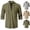 a-army green, variant on Men's Renaissance Shirts Cotton Linen Medieval Steampunk Shirts 2026 Victorian T Shirt Long Sleeve Holiday & Beach Outing Top Vintage Carnival Cosplay Blouse Henley Tops Loose Fit Pirate Shirts