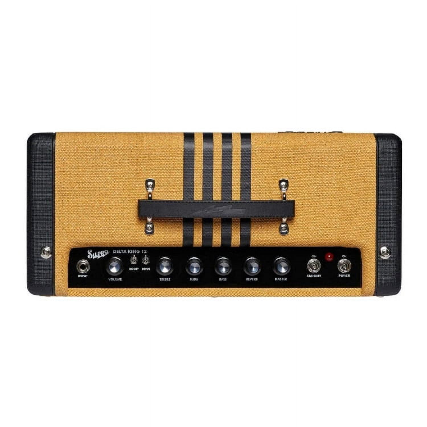 Supro 1822 Delta King 12 15W 1x12 Tube Guitar Amp Tweed and Black