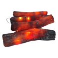 thumbnail image 2 of Chimenea sin llama con luz de leña para fiestas, Navidad, invierno, LED artificial 18 centímetros, 2 of 9