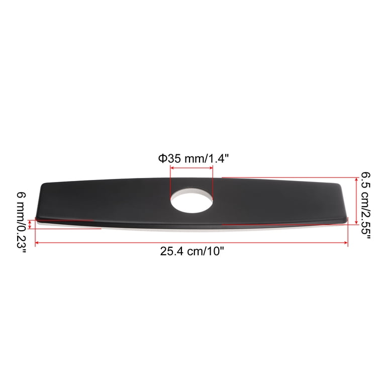 Kitchen Sink Faucet Hole Cover Deck Plate Stainless Steel Baseplate Hole Black Kitchen Sink Faucet Hole Cover Deck Plate Stainless Steel Baseplate Hole Black