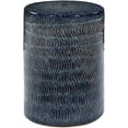 thumbnail image 5 of Livabliss Garden Stools - Faith Blue Ceramic Decorative Garden Stool - Global Indoor Outdoor Chinoiserie Decor - Patio Garden Room Furniture Piece (18"H x 13"W x 13"D), 5 of 8