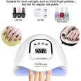 thumbnail image 5 of Lámpara UV LED para uñas de 150 W, secador de uñas profesional, luz para esmalte de gel, luz UV para uñas con 4 ajustes de temporizador, secador LED para gel de curado de uñas, 5 of 5