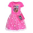 thumbnail image 1 of Girls Monster High Short Sleeve Rainbow Princess Dress Birthday Party Dress, 1 of 1