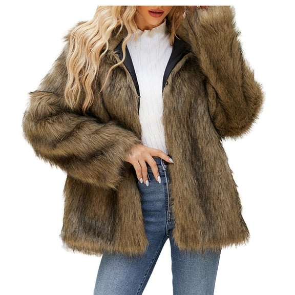 Women's Jacket Casual Long Sleeve Winter Coats Trendy Outerwear with Lapel Pockets Lightweight Comfortable Stylish