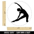 thumbnail image 2 of Yoga Gate Pose Self-Inking Rubber Stamp Ink Stamper - Sky Blue Ink - Medium 1 Inch, 2 of 7
