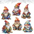 thumbnail image 2 of Christmas Gnomes Wooden Clip-on Ornaments by G. Debrekht - Christmas Decor - 8090031C-S6, 2 of 9