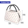 thumbnail image 2 of Yiaed Poodle Dog Print Lunch box lunch bag Portable Insulated Lunch Box for Women Men Cooler Tote Bag with Front Pocket for Work Picnic Travel, 2 of 6