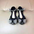thumbnail image 4 of breaise Girls Dress Shoes Mary Jane Wedding Flower Bridesmaids Heels Glitter Princess Shoes for Kids Toddler, 4 of 4