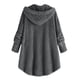 thumbnail image 4 of Chaquetas y abrigos casuales con capucha de manga larga para mujer, blusas con botones de talla grande, cárdigan holgado con capucha, abrigo de lana, chaqueta de invierno para mujer, 4 of 6