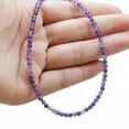 thumbnail image 5 of K-KED 4mm Amethyst Beaded for her, Stone Choker Healing Crystal Necklace-24 in, 5 of 6