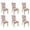 Pioneer Flower, variant on Dining Room Chair Covers 6pcs Stretch Dining Chair Cover Removable Washable Chair Seat Protector Cover for Home Party Hotel Wedding Ceremony, Universal Size (wildflowers)