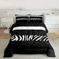 thumbnail image 2 of Feelyou Zebra Cheetah Print Queen Comforter Set, Polkadots Teen Bedding Set, 3pcs, 2 of 8
