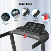 Naipo Treadmill for Home with 3 Level Manual Incline Smart APP USB Charging Foldable Running Electric Treadmill Gym