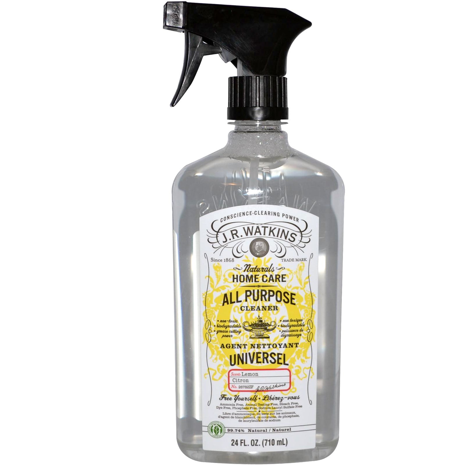 J R Watkins, All Purpose Cleaner, Lemon, 24 fl oz(pack of 2)