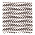 thumbnail image 3 of Ambesonne Birds Shower Curtain, Animal Drawn by Hand, 69"Wx84"L, Dark Taupe Pale Salmon, 3 of 5