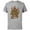 Athletic Heather, variant on Lucasfilm Indiana Jones Flaming Snake Logo - Short Sleeve Cotton T-Shirt for Adults - Customized-Natural