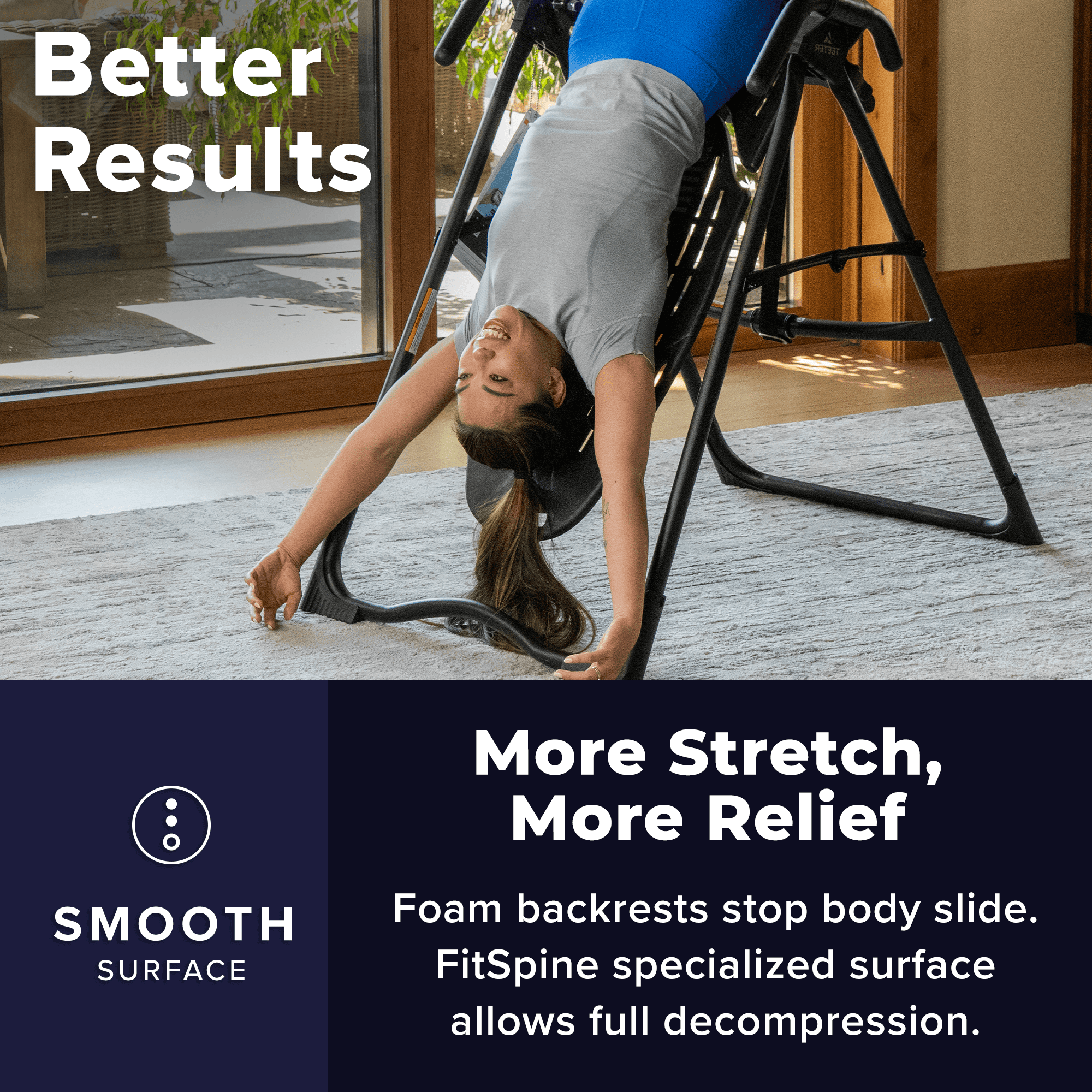 Teeter EP-560 Inversion Table w/ Accessories for Back Pain Relief – FDA-Registered, UL Safety Certified, 300 lb Capacity, Designed & Patented in USA