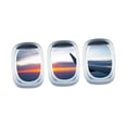 thumbnail image 3 of 3 pegatinas para ventana de avión, pegatinas de de avión, decoración moderna, calcomanías de pared, papel tapiz de PVC para sala de estar y baño. de día, 3 of 8