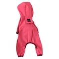 thumbnail image 2 of Personalized Dog Raincoat, Waterproof Hooded Jacket with Leash Hole & Reflective Strap, Custom Text Name Puppy Apparel for Small Medium Dogs, Size XL, 4 Colors, 2 of 9