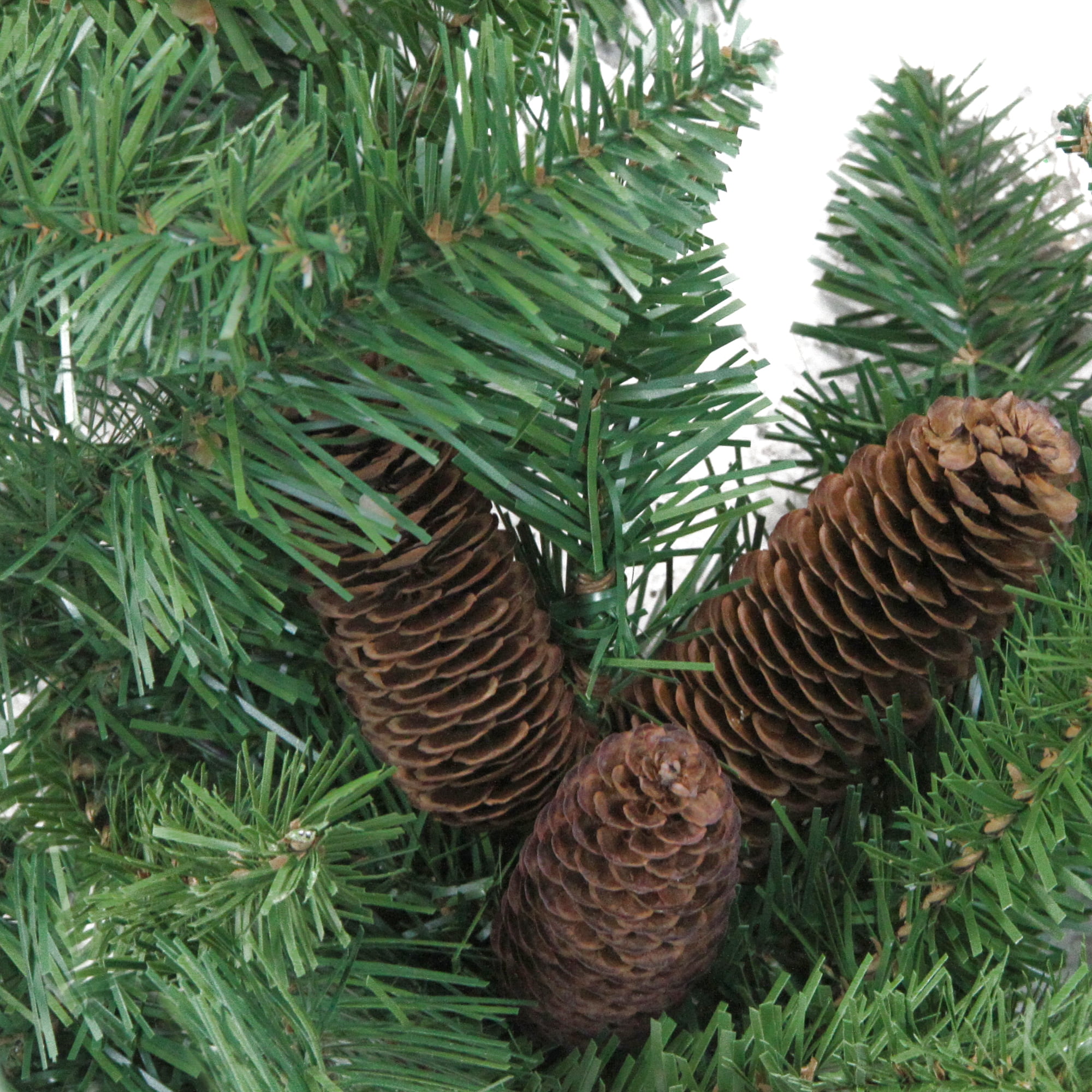 9' x 12" Dakota Red Pine Artificial Christmas Garland with Pine Cones - Unlit