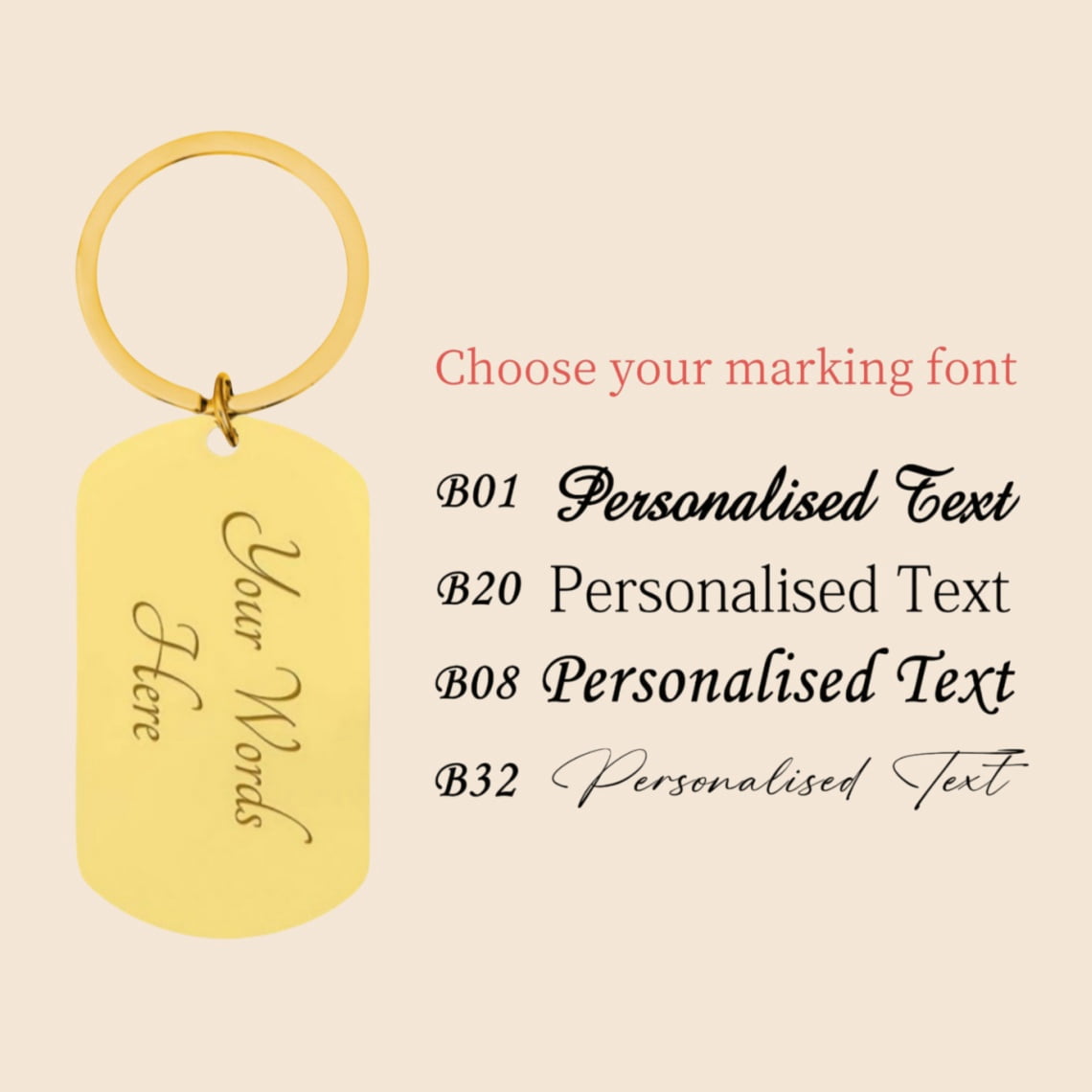 EUEAVAN Gold Custom Photo Couple Keychain Personalized Cat Dog ID tag Pendant Key chain Customized Engraved Photo Gift