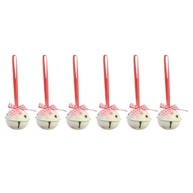 Campanas de Navidad 2023 BLESIY decoración colgante de Navidad decorativa encantadora para Corona Blanco