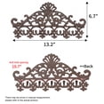 thumbnail image 3 of Sungmor Gancho para Abrigo de Hierro Fundido Vintage con Crisantemos con 5 Hooks, Perchero de Pared Resistente, Colgador Decorativo de Filigrana para Abrigos, Toallas y Llaves, 3 of 9