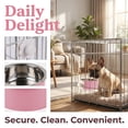 thumbnail image 6 of Crate Dog Bowl, Removable Stainless Steel Hanging Pet Kennel Cage Bowl Food & Water Feeder Coop Cup for Puppy, Cat, Rabbit, Guinea Pigs Ferret Bird, 6 of 6