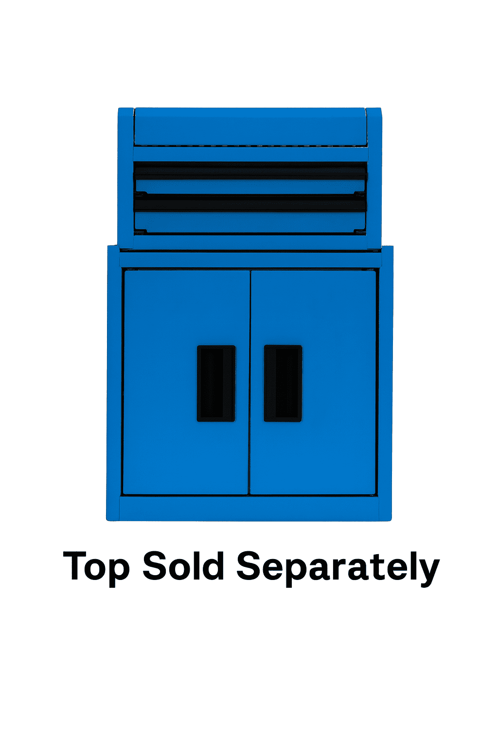 Hyper Tough Mini Tool Cabinet, 11.6-inch Blue Steel Storage with Double Doors & Top Mat