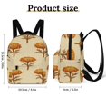 thumbnail image 2 of Orange Marigold Floral Pattern Fabric Small Backpack Cute Mini Backpacks For Woman Lightweight Daypacks, 2 of 8