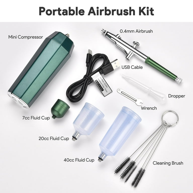 Airbrush, Rechargeable Cordless Airbrush with Compressor Kit - China  Rechargeable Handheld Airbrush Set and Mini Airbrush Gun Machine price