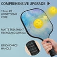 thumbnail image 4 of Pickleball Paddles Set Of 1, Fiberglass Surface, Ice Crystal Print, 1 Paddle, 2 Balls & Bag, 4 of 5