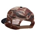 thumbnail image 3 of Cut out Pastel Dragonfly Patched Flat Bill Foam Camo Mesh Trucker Cap - Khaki Desert OSFM, 3 of 5