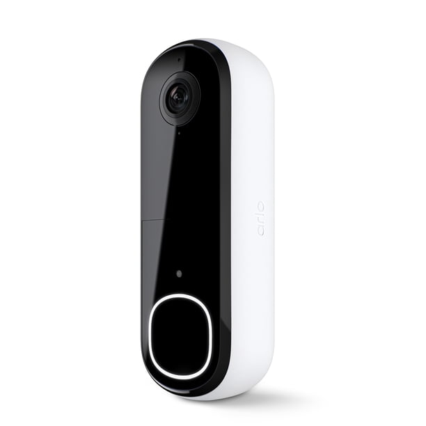 Arlo Video Doorbell 2K | 2ª generación | Opción sin Cable/cableado, Audio de 2 vías, visión Nocturna, Vista de Video de Cabeza a pie, Sirena integrada | transmisión en Vivo | Notificaciones en Tiempo