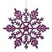 thumbnail image 3 of Vickerman M101406 Boîte de 24 Pvc Flocon de Neige à Paillettes Violettes de 4 Po, 3 of 3