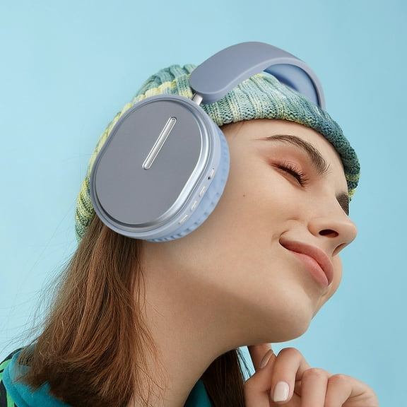 Back to School Gifts under $5 Headset Bluetooth Headphones Noise Cancellation Plug-in Stereo Wireless Headset on Clearance