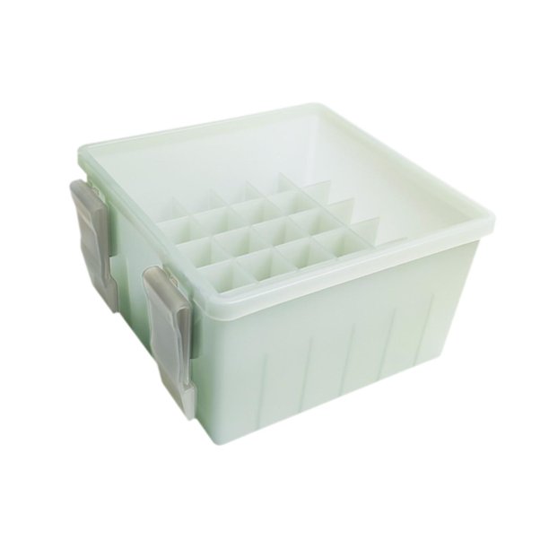 Box de señoría con compartimentos Caja de almacenamiento de señuelos de pesca para agua dulce de agua salada Gris