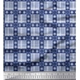 thumbnail image 1 of Soimoi Rayon Fabric Floral & Plaid Check Print Fabric by The Yard 42 Inch Wide, 1 of 3