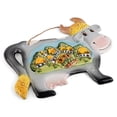 thumbnail image 4 of STPgoods Cow and Village Handmade Ceramic Hanging Wall Decoration Outdoor Indoor Home Decor, 4 of 5