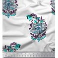 thumbnail image 1 of Soimoi Rayon Fabric Leaves & Floral Block Fabric Prints by Yard 56 Inch Wide, 1 of 3