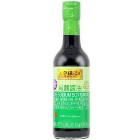 LEE KUM KEE Less Sodium Soy Sauce 16.9 FL Oz (500 mL)