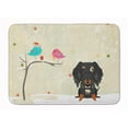 thumbnail image 1 of Tapis en Mousse Mémoire Lavable à la Machine Dachshund Dapple à Poil Long de Noël, 1 of 1
