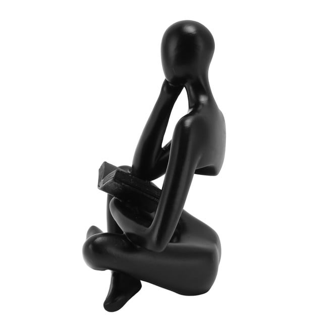 Resin Thinker Figure, Abstract Art Ornament for Living Room Decoration, Non , Stable Structure