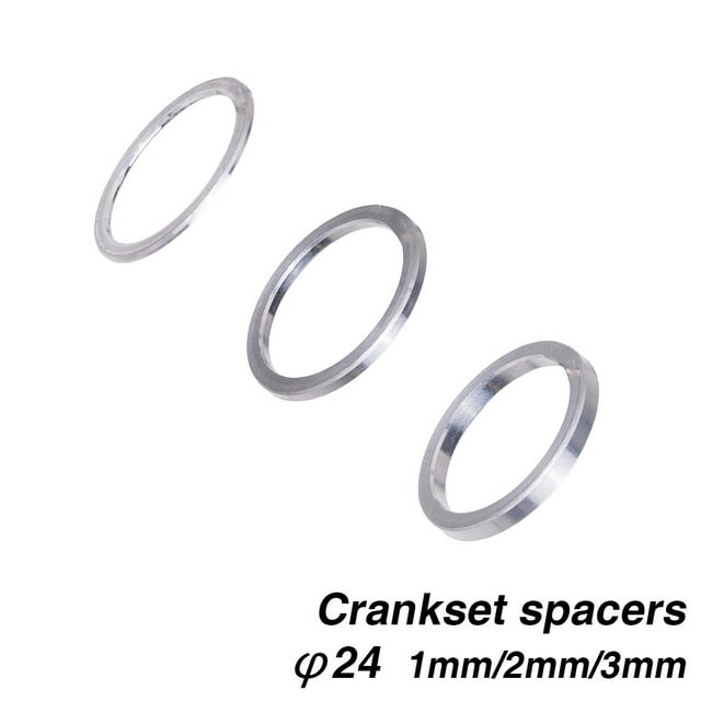 Entretoise de Boîtier de Pédalier Rondelle d'Essieu de Boîtier de Pédalier Adaptateur d'Entretoise 24mm x 123mm VTT Vélo de Montagne BB Entretoise de Manivelle