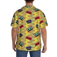 thumbnail image 5 of Haiem 90s Audio Tape Men's Casual Shirts Short Sleeve Button Down Shirts Fashion Textured Summer Beach Shirt-Medium, 5 of 7